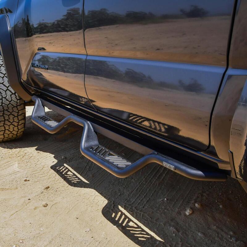 Load image into Gallery viewer, Westin 2024 Toyota Tacoma Outlaw Drop Nerf Step Bars - Textured Black
