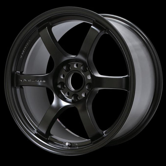Gram Lights 57DR 15x8.0 +35 4x100 Semi Gloss Black Wheel