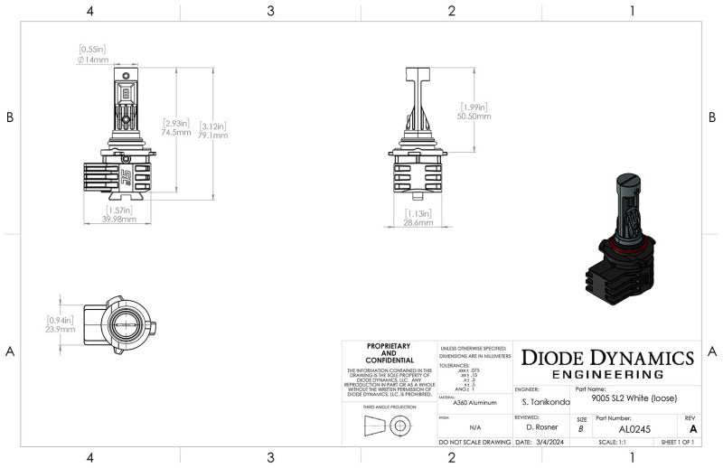 Load image into Gallery viewer, Diode Dynamics 9005/9011/H10 Yellow SL2 LED Bulbs (pair)
