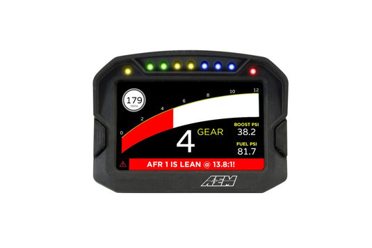 AEM CD-5LG Carbon Logging Digital Dash Display w/ Internal 10Hz GPS & Antenna 30-5603