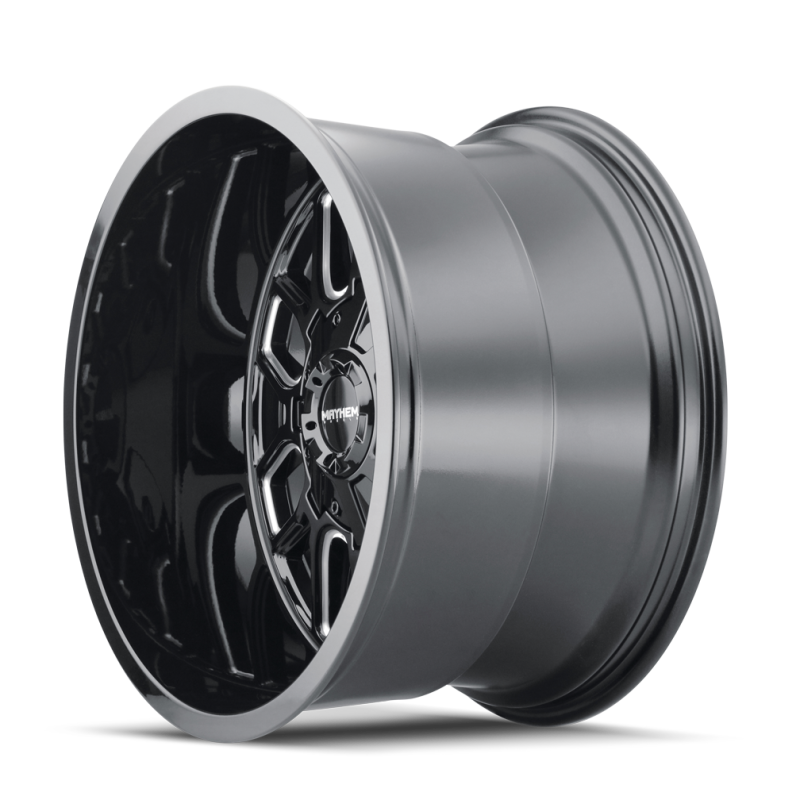 Load image into Gallery viewer, Mayhem 8107 Cogent 20x9 / 6x135 BP / 13mm Offset / 106mm Hub Black w/ Milled Spokes Wheel
