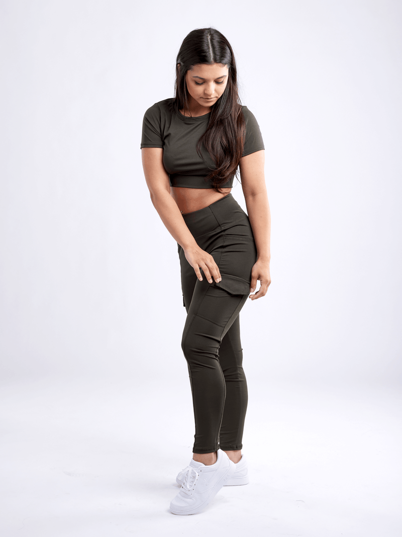Load image into Gallery viewer, JupiterGear High-Waisted Leggings with Side Cargo Pockets
