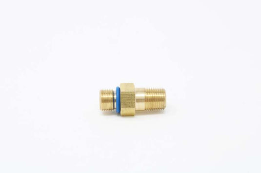 Aeromotive 14-25 Chevy V8 Fuel Rail Pressure Sensor Adapter M10x1.0 Male to 1/8-MNPT Male - Brass 65610