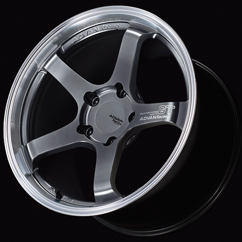 Advan GT for Porsche 18x8.5 / +50 Offset / 5x130 / 71.6mm Bore / Machining and Hyper Platinum Black YAQ8H50PMPB