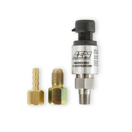 AEM Electronics 5 Bar or 75 PSIa Stainless Sensor Kit