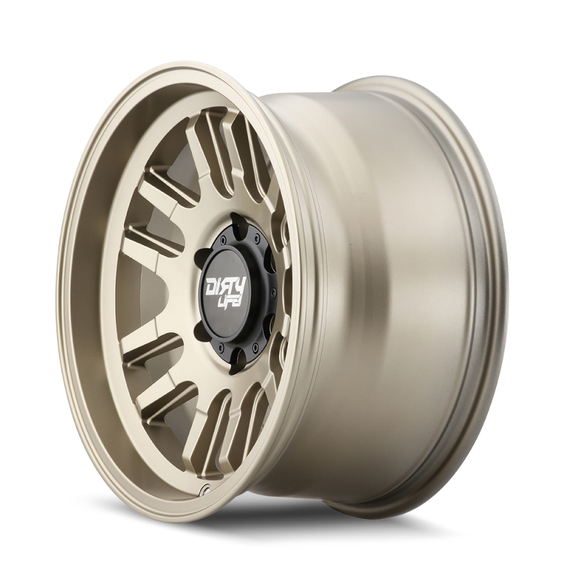 Load image into Gallery viewer, Dirty Life 9310 Canyon 17x9 / 5x127 BP / -12mm Offset / 71.5mm Hub Satin Gold Wheel

