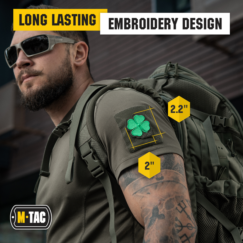 Load image into Gallery viewer, M-Tac Morale Patch Clover - Tactical Embroidered Military Badge with Hook Fastener Backing
