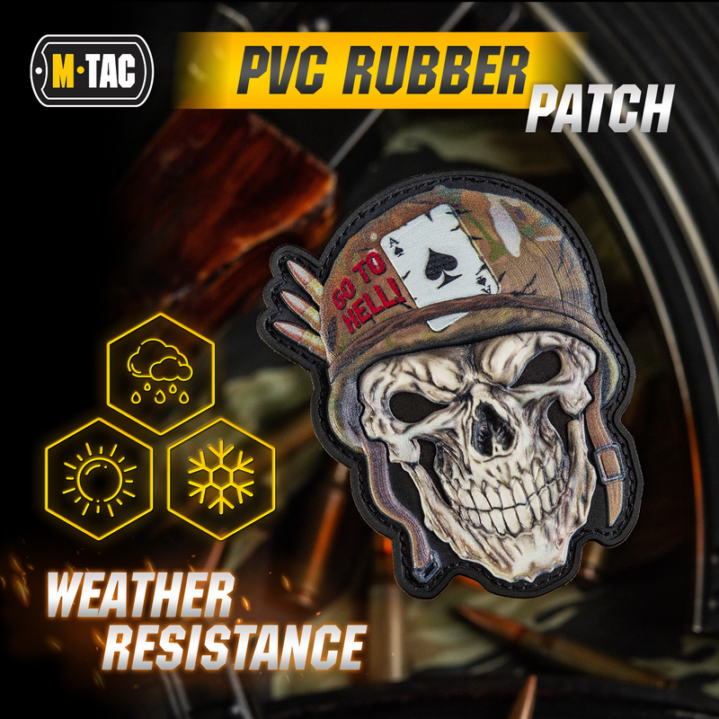 Load image into Gallery viewer, M-Tac Patch Skull in a Helmet PVC
