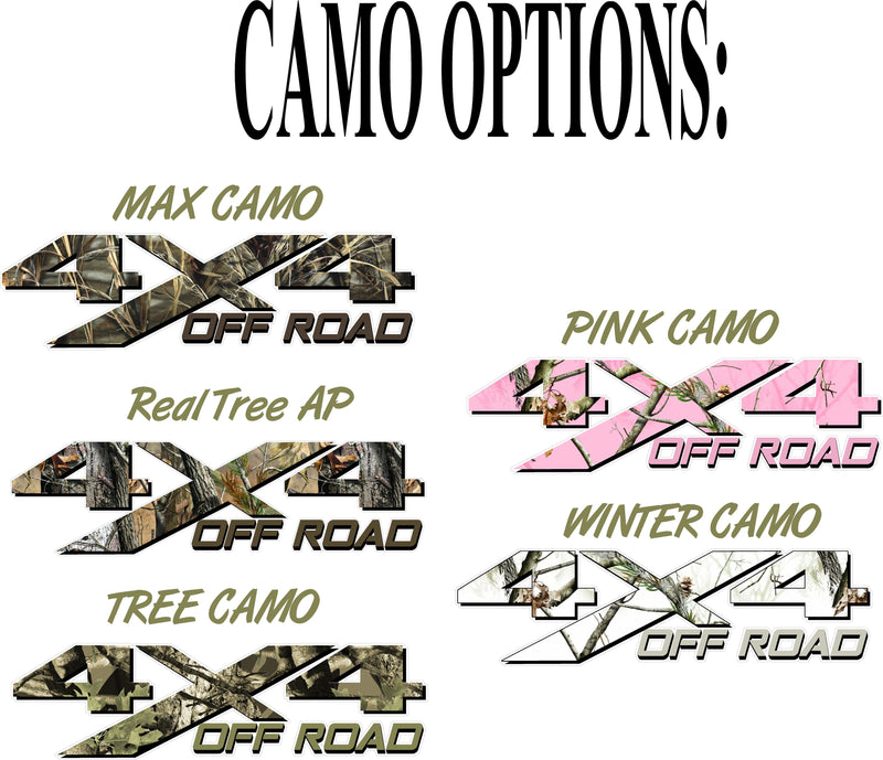 Load image into Gallery viewer, 4x4 Off Road CAMOUFLAGE Decal Stickers (x2) [PICK 1 PATTERN]
