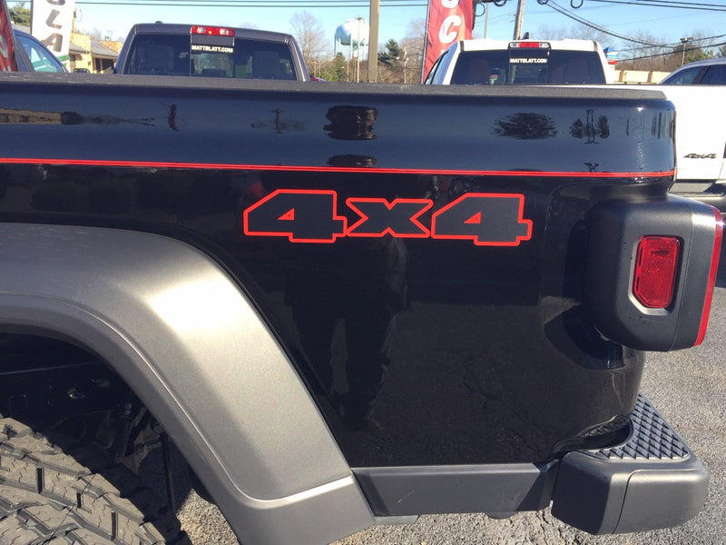 Load image into Gallery viewer, 4x4 Red Outline Decal Stickers for ALL Jeep Models (x2)
