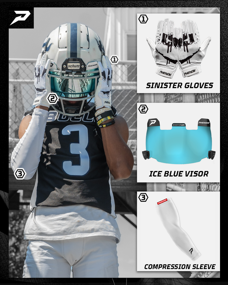Load image into Gallery viewer, Sinister Football Gloves - VPS1 by Phenom Elite
