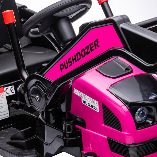 Excavator 6V Battery Tractor with Music and Headlight for Kids' Riding Fun