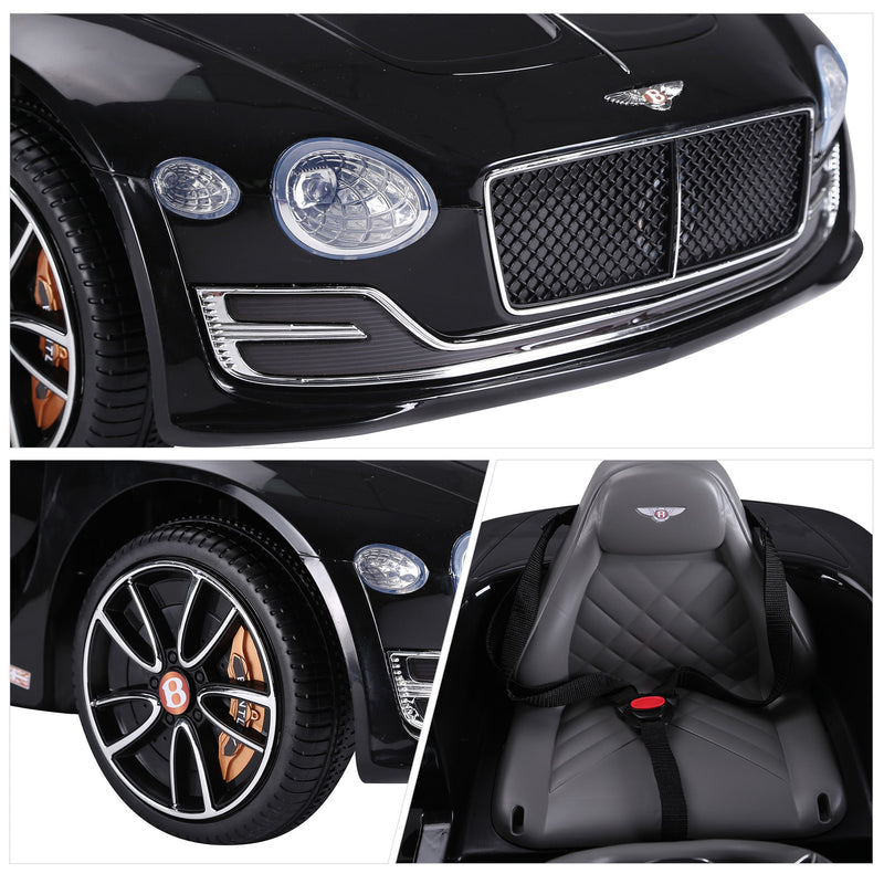 Load image into Gallery viewer, Licensed 12V Bentley Ride On Car for Kids with Parent Remote Control - Black
