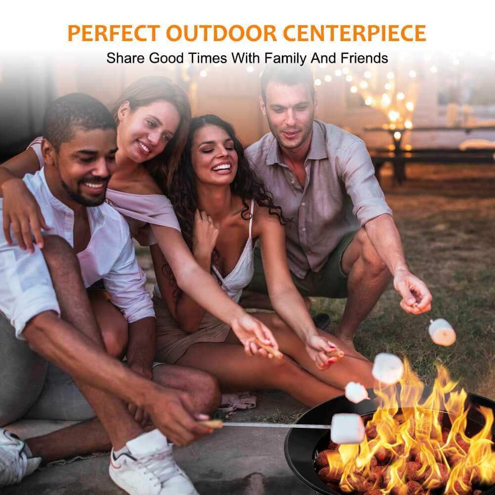 Camplux Outdoor Propane Fire Pit with Cover and Carry Kit, Auto-Ignition - Skoutley Outdoors LLC