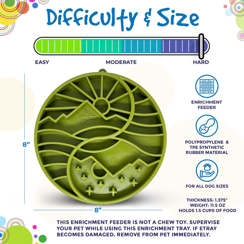 Load image into Gallery viewer, Sun and Moon eTray - Shallow Slow Feeder Dog Bowl for Enrichment | USA Made
