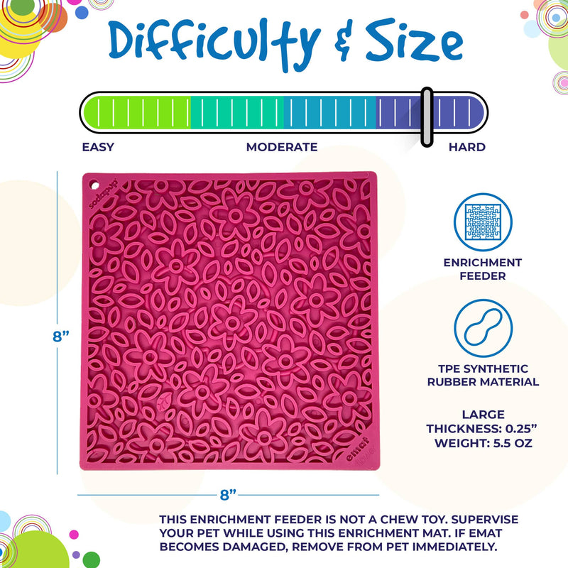 Load image into Gallery viewer, Flower Power emat - Enrichment Lick Mat for Dogs and Cats | Flower Design | USA Made
