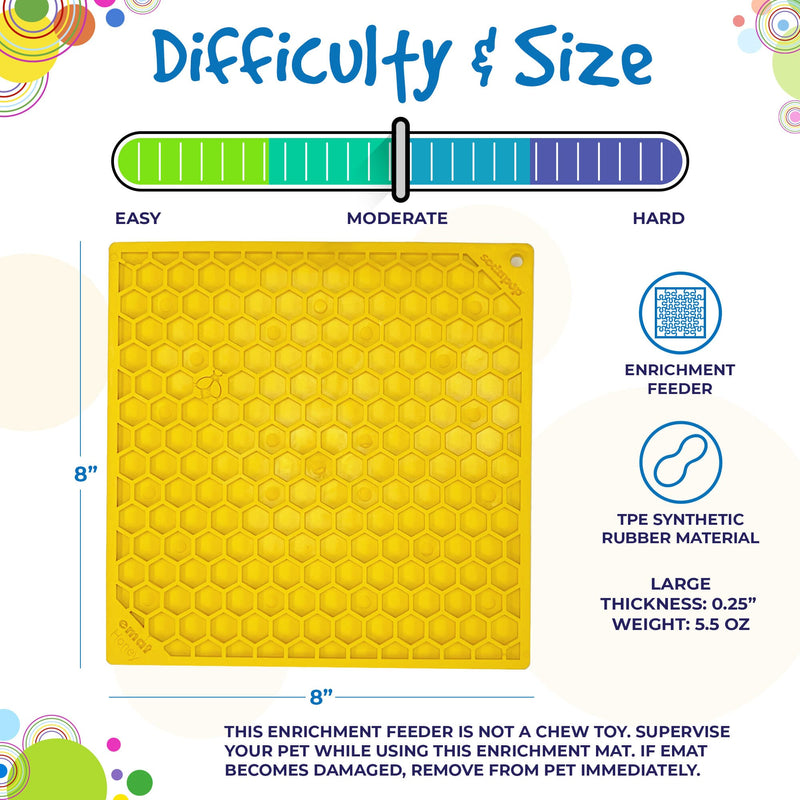 Load image into Gallery viewer, Honeycomb eMat - Enrichment Lick Mat for Dogs and Cats | eMat Enrichment Toy for Anxiety Relief | SodaPup
