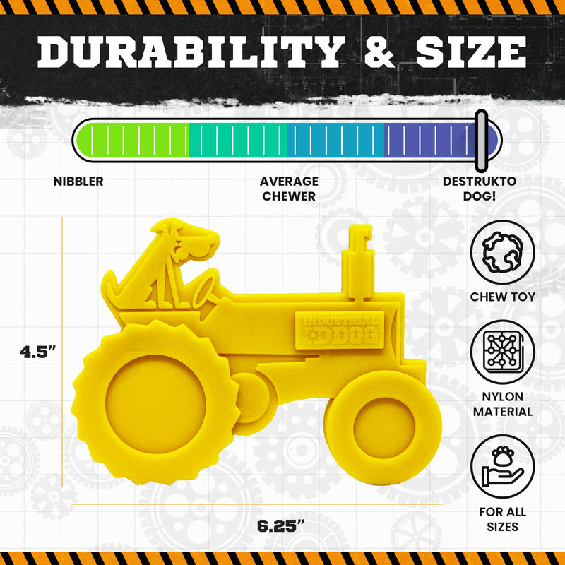 Load image into Gallery viewer, Tractor Nylon Dog Toy for Aggressive Chewers | USA Made | SodaPup
