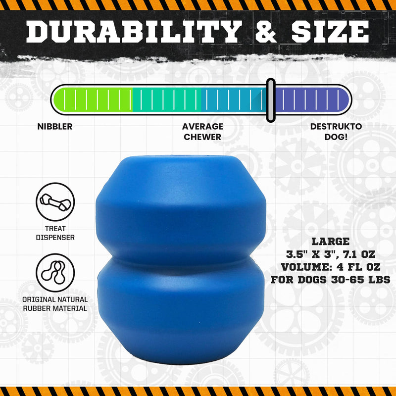 Load image into Gallery viewer, Double Trouble Dog Toy - Dual Chamber Treat Dispenser for Large Dogs | USA Made
