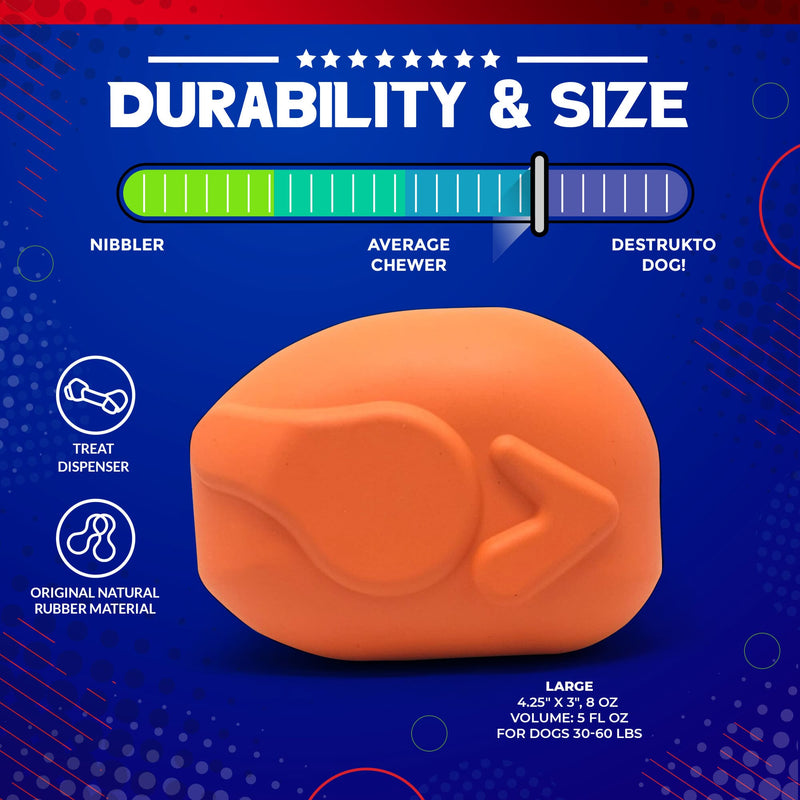Load image into Gallery viewer, Roasted Turkey Dog Chew Toy &amp; Treat Dispenser - USA Made | SodaPup
