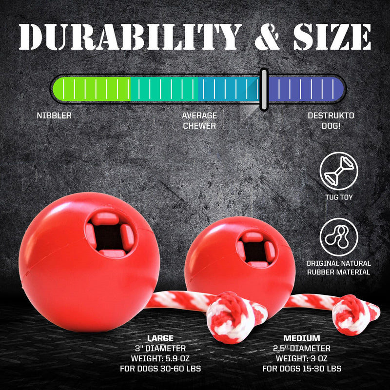 Load image into Gallery viewer, USA-K9 Cherry Bomb Rubber Dog Chew Toy | K9 Handler Reward Toy | USA Made
