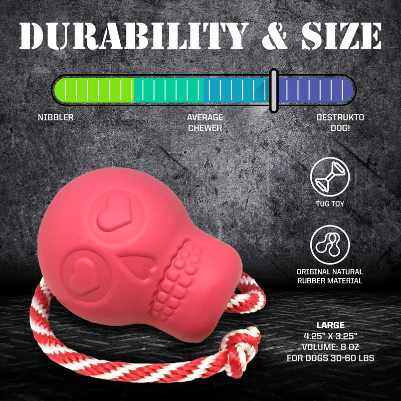 Load image into Gallery viewer, USA-K9 Skull Dog Chew Toy &amp; Treat Dispenser - Made in USA | SodaPup
