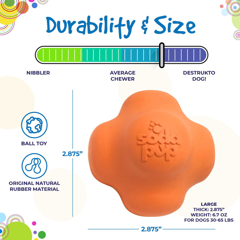 Load image into Gallery viewer, Crazy Bounce Rubber Dog Chew Toy for Power Chewers | Retrieving Ball | USA Made

