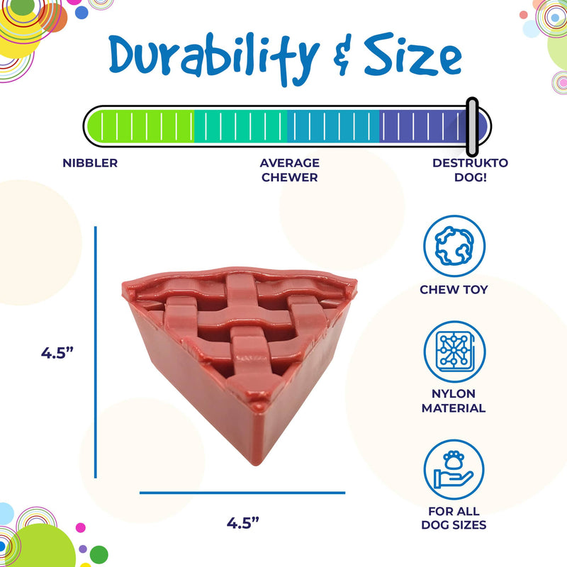 Load image into Gallery viewer, Cherry Pie Nylon Dog Chew Toy for Aggressive Chewers | USA Made | SodaPup
