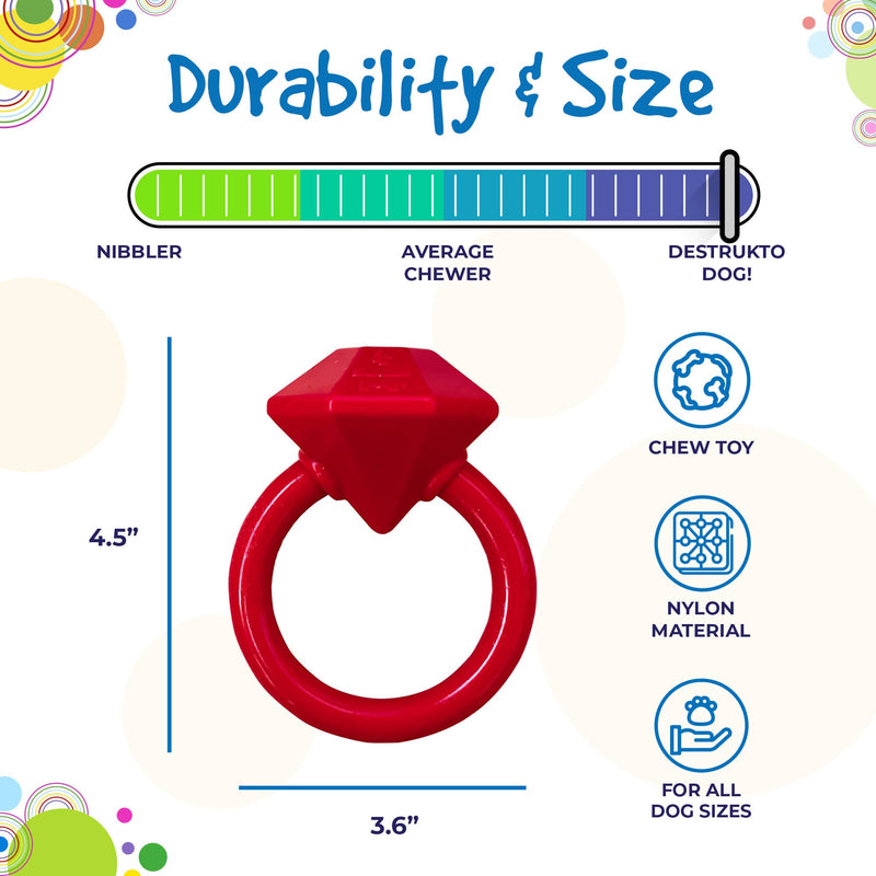 Load image into Gallery viewer, Diamond Ring Nylon Teething Ring for Puppies | Durable &amp; USA Made
