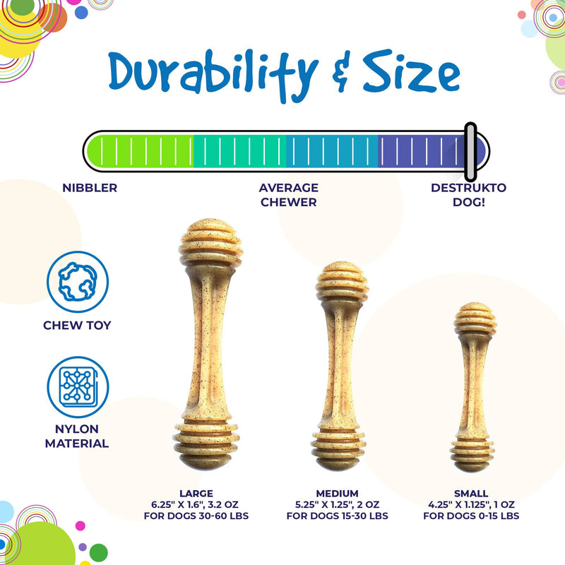 Load image into Gallery viewer, Honey Bone Nylon Dog Toy for Aggressive Chewers | Indestructible | USA Made
