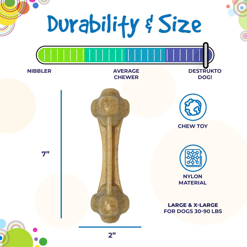 Load image into Gallery viewer, Knuckle Bone Nylon Dog Chew Toy for Aggressive Chewers | Made in USA
