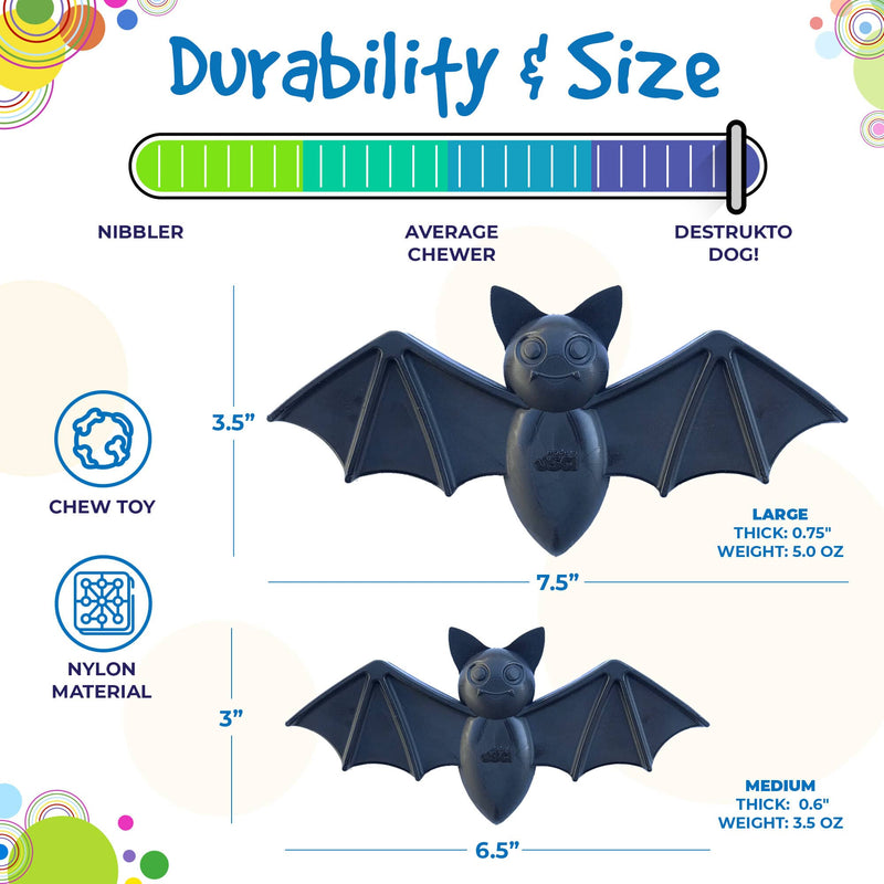 Load image into Gallery viewer, Vampire Bat Nylon Dog Chew Toy for Aggressive Chewers | USA Made &amp; FDA Compliant
