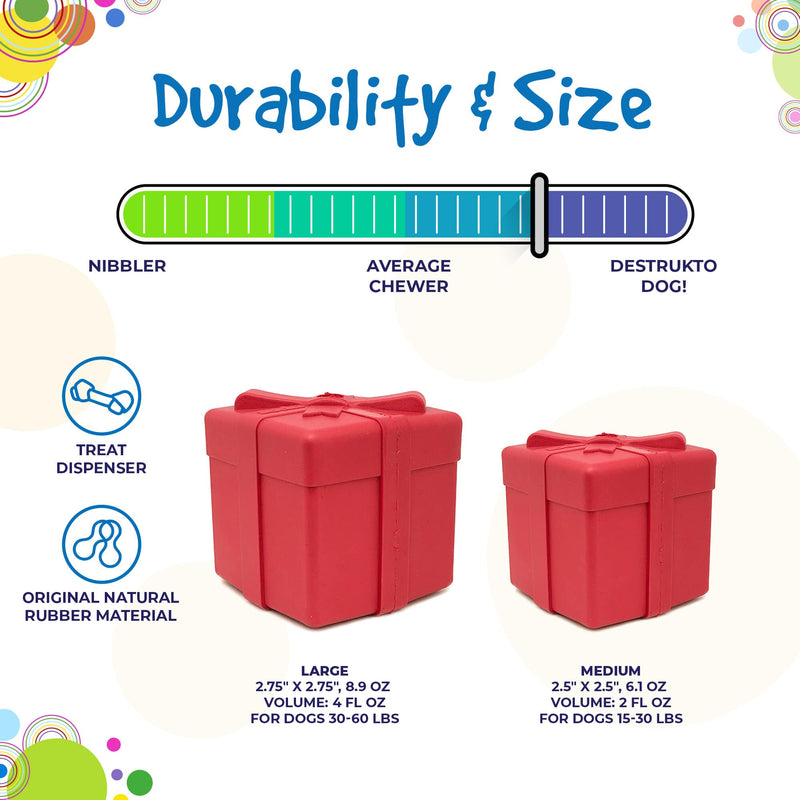 Load image into Gallery viewer, Gift Box eDispenser - Durable Rubber Treat Dispenser for Dogs | USA Made
