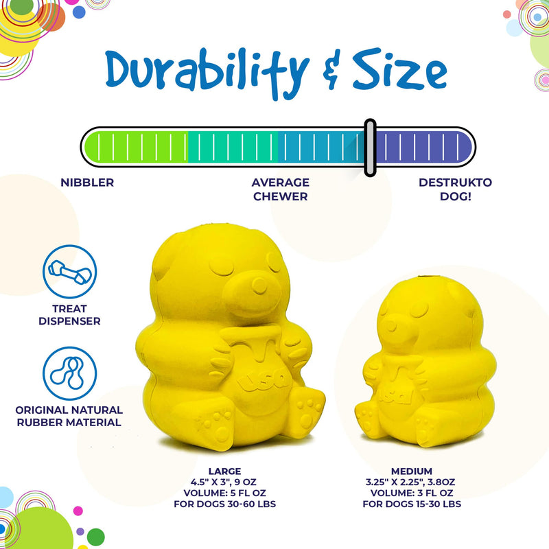 Load image into Gallery viewer, Honey Bear eDispenser - Durable Rubber Treat Dispenser for Dogs | USA Made
