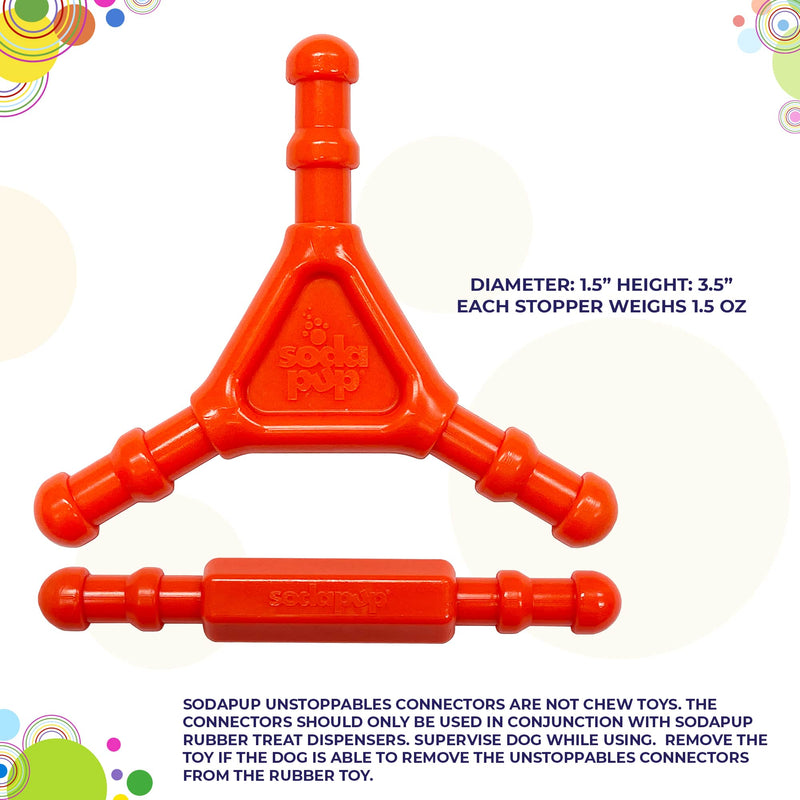 Load image into Gallery viewer, Unstoppables Connectors for SodaPup Rubber Treat Dispensers - 2 Pack
