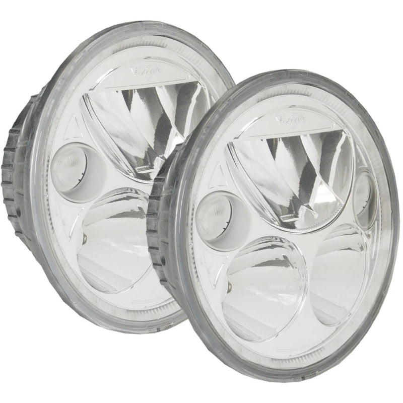 Load image into Gallery viewer, 5.75" VX Series LED Headlight Kit - Chrome | White Halo
