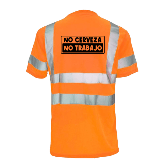 No Cerveza - Reflective Safety T-Shirt