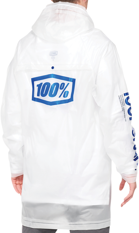 100% Torrent Raincoat - Clear - 2X 20040-00014
