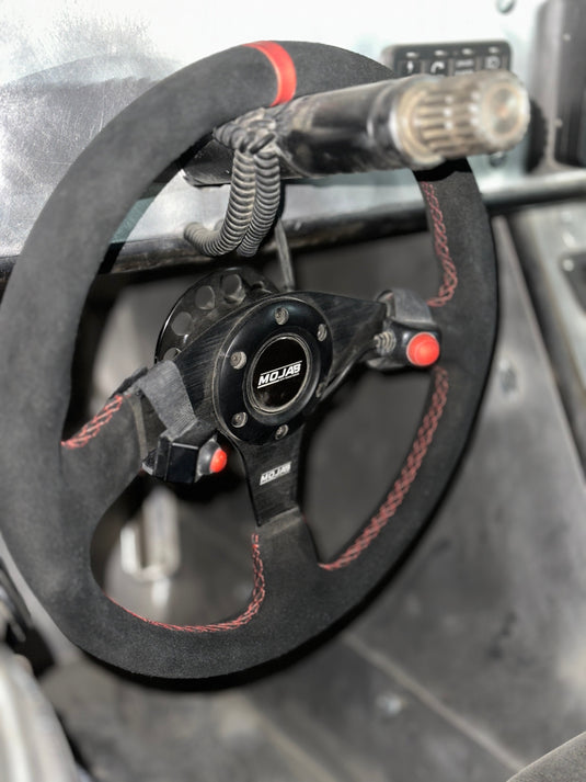 13.5'' MOJAB Flat Steering Wheel Leather or Suede