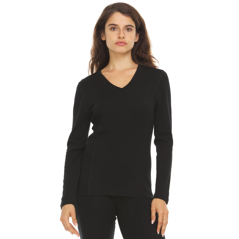 Load image into Gallery viewer, Women's Midweight Merino Wool V-Neck Sweater | 100% Merino Wool
