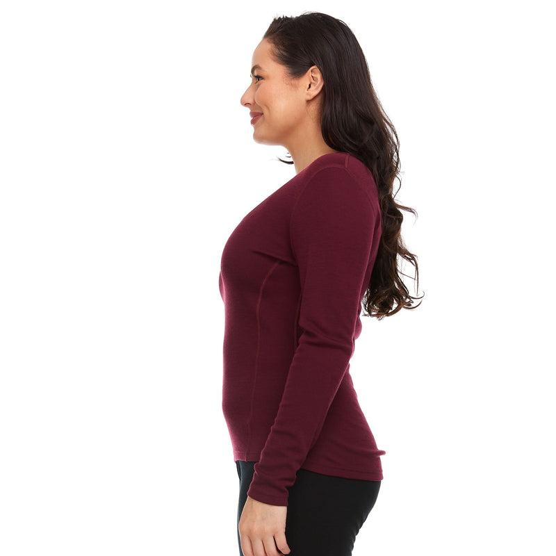 Load image into Gallery viewer, Women's Midweight Merino Wool V-Neck Sweater | 100% Merino Wool
