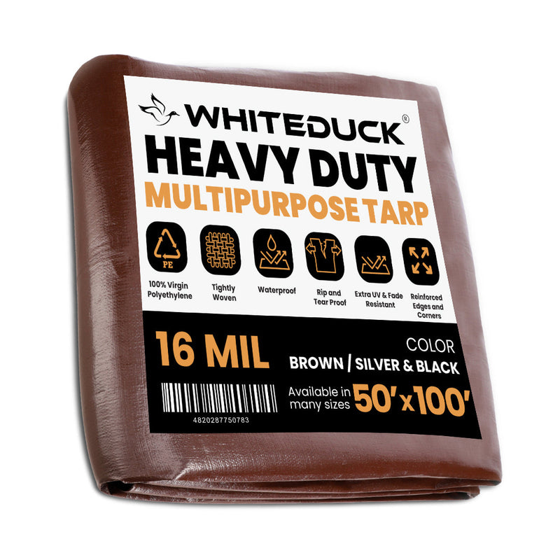 Load image into Gallery viewer, Super Heavy Duty Poly Tarp Cover Thick 16 Mil, 8 oz
