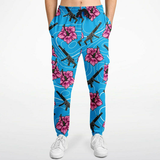 Rad Palm High Capacity Hibiscus Blue Cargo Joggers