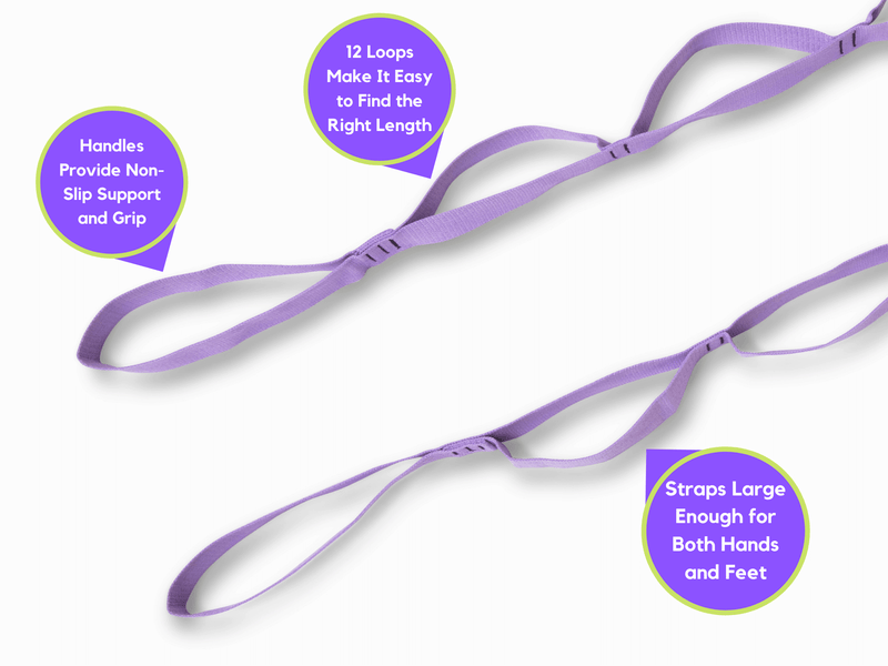 Load image into Gallery viewer, Multi-Loop Stretching Strap for Yoga &amp; Pilates
