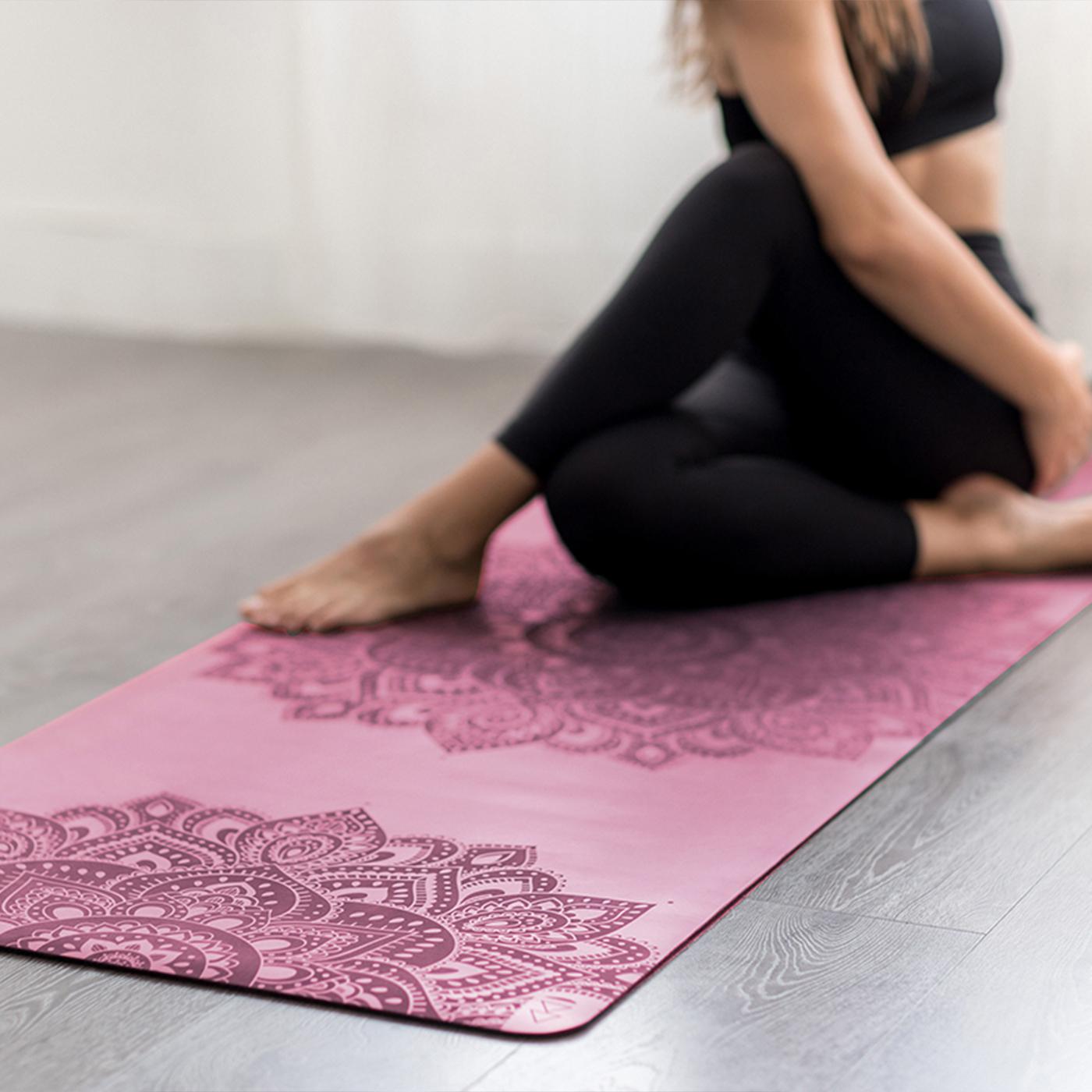 Infinity Yoga Mat 5mm Mandala Rose