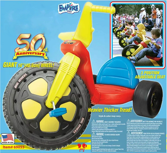 Load image into Gallery viewer, 50th Anniversary 16 Inch Ride-On Toy for Ages 3+: Perfect for Big Wheel Fans!
