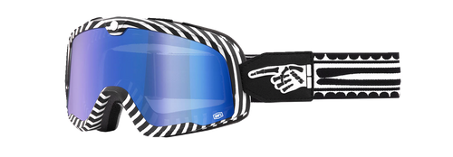 100% Barstow Goggles - Death Spray - Blue Mirror 50000-00002