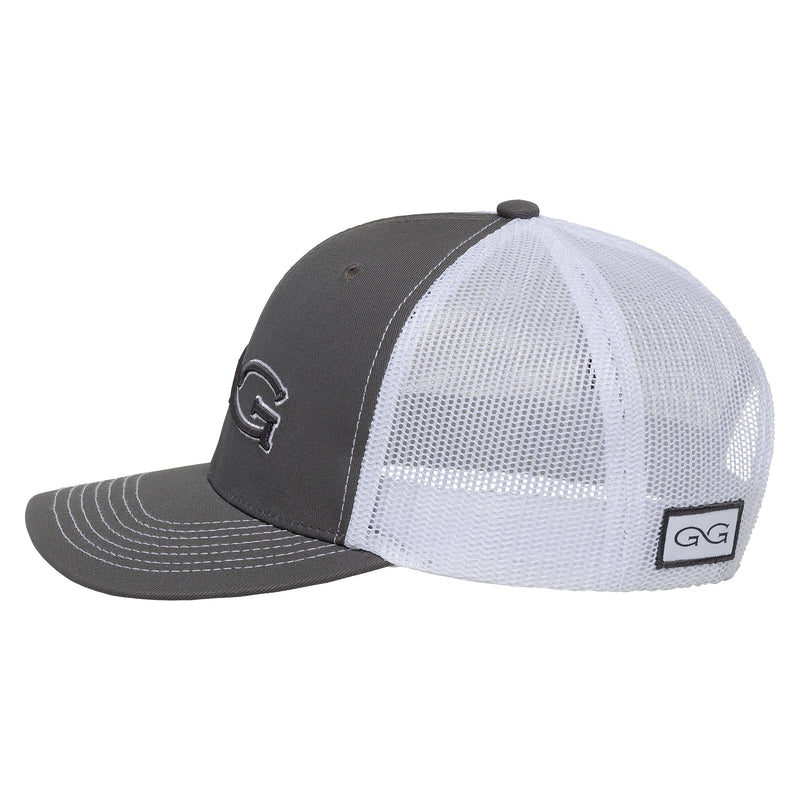Load image into Gallery viewer, GunMetal Cap | White MeshBack

