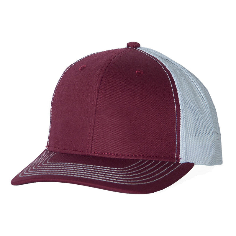 Load image into Gallery viewer, Maroon Cap | White MeshBack
