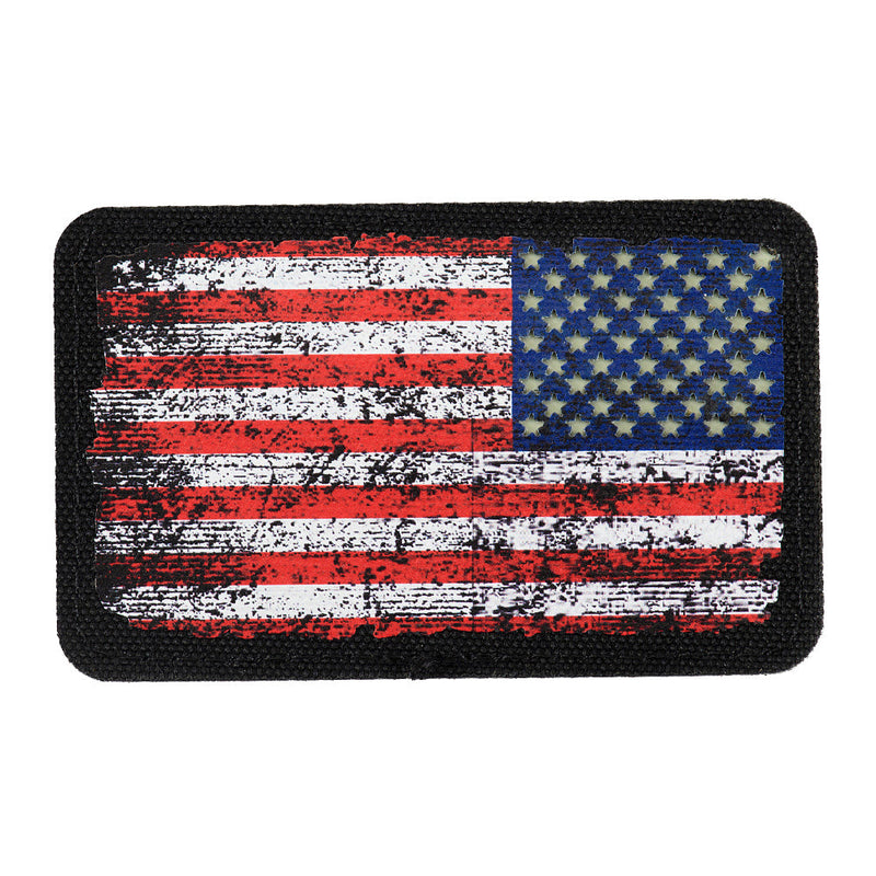 Load image into Gallery viewer, M-Tac patch U.S. Flag Reverse Vintage (3x2inches) Black/GID
